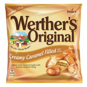 Werther's Original Hard Caramels W/ Creamy Filling 2.2oz Peg Bag - Sweets and Geeks