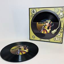 Elvis Record Coasters - Sweets and Geeks