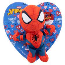 Spider-Man Heart Box with Plush - Sweets and Geeks