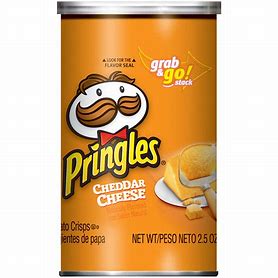 Pringles Grab & Go Cheddar Cheese Can 2.5oz - Sweets and Geeks