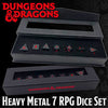 Dungeons and Dragons RPG: Heavy Metal Dice Set - Sweets and Geeks