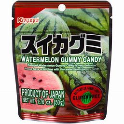 KASUGAI GUMMY WATERMELON 1.76 POUCH - Sweets and Geeks