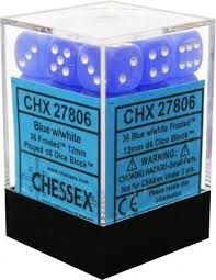 Frosted 12mm Dice Block (36 Dice) - Sweets and Geeks