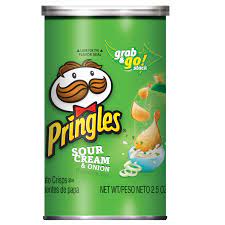 Pringles Grab & Go Sour Cream and Onion Can 2.5oz - Sweets and Geeks