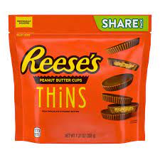 Reese's Peanut Butter Cups Thins 7.37oz Bag - Sweets and Geeks