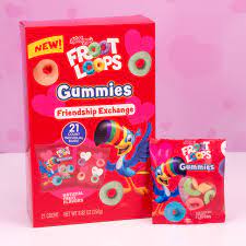 Froot Loops Gummies Valentine's Day Friendship Exchange - Sweets and Geeks