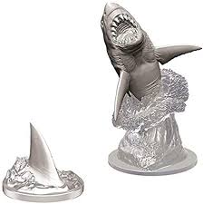 WizKids Deep Cuts Unpainted Miniatures: W9 Shark - Sweets and Geeks