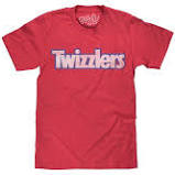TWIZZLERS LOGO T-SHIRT - RED - Sweets and Geeks