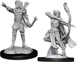Dungeons and Dragons Nolzur's Marvelous Unpainted Miniatures: W13 Elf Ranger Female - Sweets and Geeks