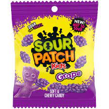 Sour Patch Kids Grape Peg Bag 3.58oz - Sweets and Geeks
