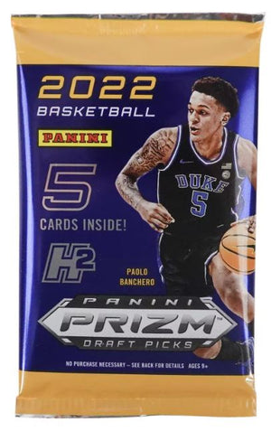 2022/23 Panini Prizm Draft Picks Collegiate H2 Basketball Hobby Pack - Sweets and Geeks