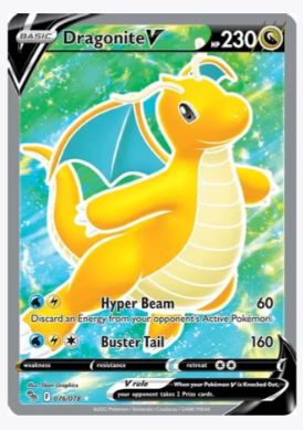 Dragonite V (Full Art) Pokemon GO # 076/078 - Sweets and Geeks