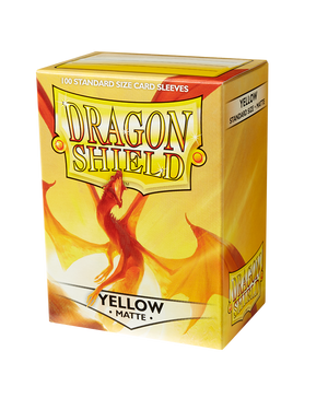 Dragon Shield Matte Sleeves 100ct - Yellow - Sweets and Geeks
