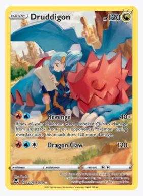 Druddigon SWSH12: Silver Tempest Trainer Gallery # TG09/TG30 - Sweets and Geeks