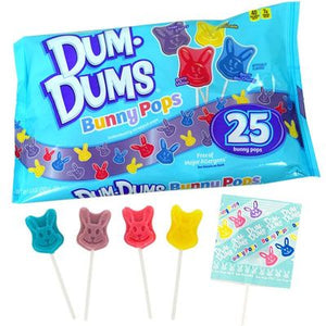 Dum Dum Bunny Pops 25 Count Bag - Sweets and Geeks