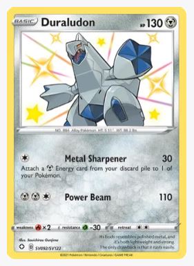 Duraludon Shining Fates: Shiny Vault # SV092/SV122 - Sweets and Geeks