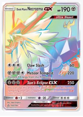 Dusk Mane Necrozma GX (Secret) SM - Ultra Prism # 163/156 - Sweets and Geeks
