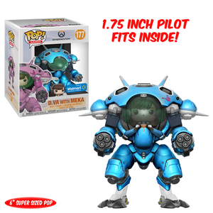 Funko Pop Games: Overwatch - D.Va with Meka (Blueberry) Walmart Exclusive #177 - Sweets and Geeks
