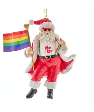 Pride Santa Ornament - Sweets and Geeks