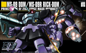 Mobile Suit Gundam HGUC MS-09 Dom & MS-09R Rick-Dom 1/144 Scale Model Kit - Sweets and Geeks