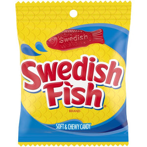 Swedish Fish Red Peg Bag 3.6oz - Sweets and Geeks