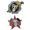 One Piece Franky and Brook Skull Pin Set - Sweets and Geeks