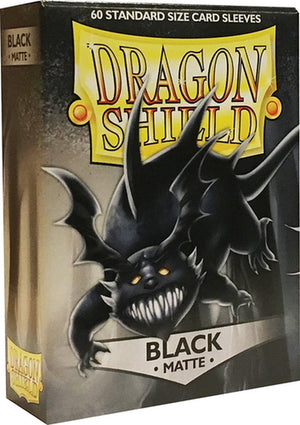 60ct Dragon Shield Small Matte Sleeves - Black - Sweets and Geeks