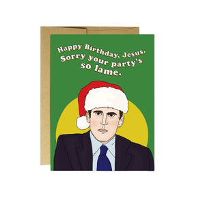 The Office Happy Birthday Jesus Christmas Card - Sweets and Geeks