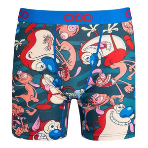 Ren & Stimpy Shenanigans - Mens Boxer Briefs (Small) - Sweets and Geeks