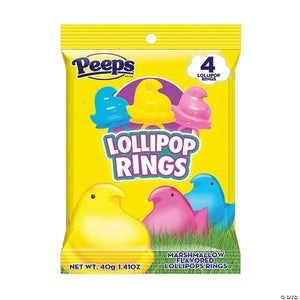 Peeps Lollipop Rings 1.4oz Bag - Sweets and Geeks