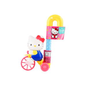 Hello Kitty Tricycle Toy W/ Ramune Candy - Sweets and Geeks
