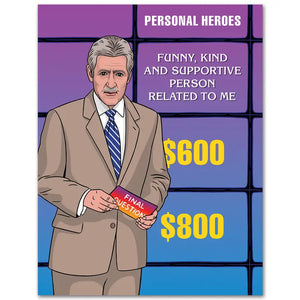 Jeopardy Best Dad Father's Day Card - Sweets and Geeks