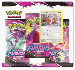 Fusion Strike 3 Pack Blister [Eevee] - Sweets and Geeks