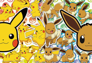 Beverly Jigsaw Puzzle 80-018 Pokemon Many Pikachu & Eevee (80 L-Pieces) - Sweets and Geeks