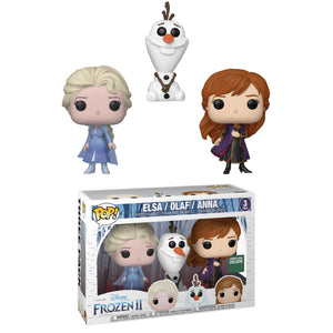 Funko Pop! Disney: Frozen II - Elsa / Olaf / Anna (3-Pack) - Sweets and Geeks