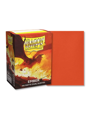 Dragon Shield Matte Dual Sleeves 100ct - Ember - Sweets and Geeks