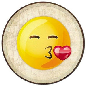 Emoji Kiss - Tin Sign - Sweets and Geeks