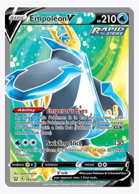 Empoleon V (Full Art) SWSH05: Battle Styles # 145/163 - Sweets and Geeks