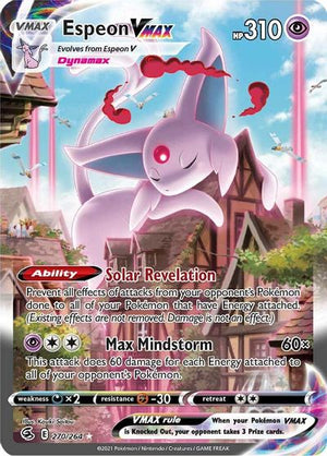 Espeon VMAX (Alternate Art Secret) SWSH08: Fusion Strike # 270/264 - Sweets and Geeks