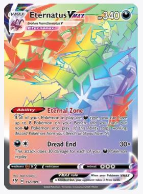 Eternatus VMAX (Secret) SWSH03: Darkness Ablaze # 192/189 - Sweets and Geeks