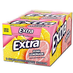 Extra Sugar Free Chewing Gum- Pink Lemonade 2.5g - Sweets and Geeks