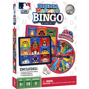 MLB All Teams Mascots Bingo Game - Sweets and Geeks