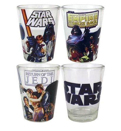 Star Wars 4pc Shot Glass Set - household items - by owner