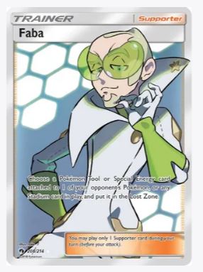 Faba (Full Art) SM - Lost Thunder # 208/214 - Sweets and Geeks