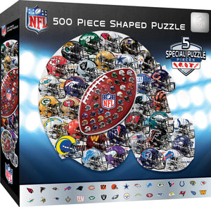 NFL - 500 Piece Helmet Shaped Puzzle - Sweets and Geeks