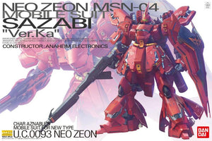 Gundam MG 1/100 Sazabi (Ver.Ka) Model Kit - Sweets and Geeks