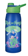 Rick and Morty Portal Grab 28oz Water Bottle w Screw Lid - Sweets and Geeks