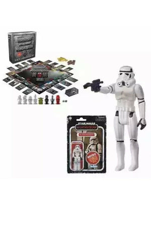 Monopoly: Star Wars The Mandalorian Edition Game With Stormtrooper Retro Figure Limited Edition - Sweets and Geeks