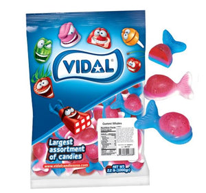 Vidal Gummi Filled Whales 2.2lb Bag - Sweets and Geeks