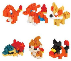 Kawada Nanoblock Mini Pokemon Fire Type 1 Random Pack - Sweets and Geeks